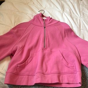 LULULEMON Pink Blossom Scuba Half-Zip, M/L